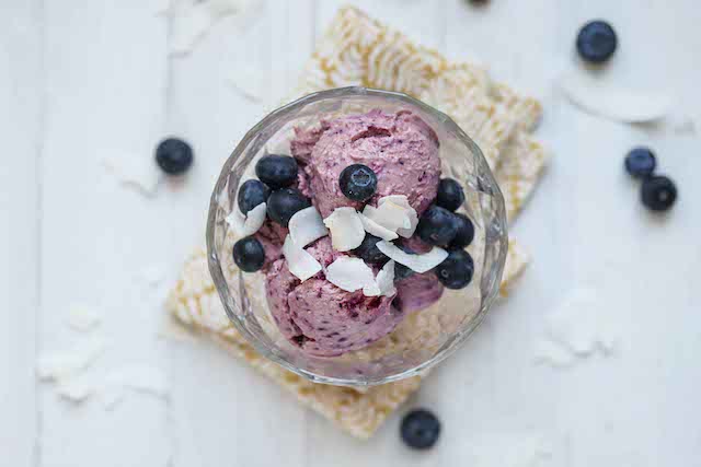Protein Blueberry Ice Cream