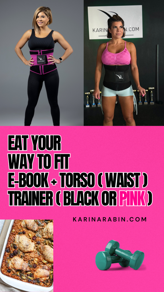 Torso ( Waist )Trainer black or pink + Eat Your Way To Fit